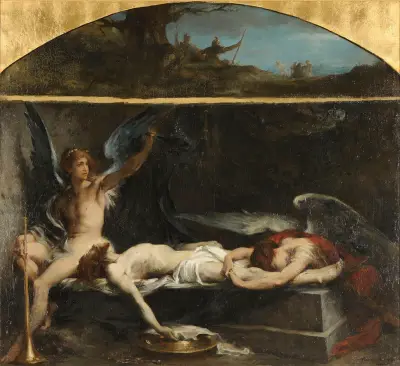 Jésus au tombeau av Henri Leopold Lévy