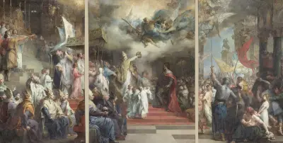 Le Couronnement de Charlemagne, 1878 – nr 2 av Henri Leopold Lévy