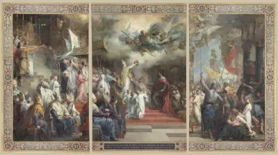 Le Couronnement de Charlemagne – nr 1 av Henri Leopold Lévy