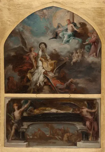 Résurrection et Apothéose de saint Denis av Henri Leopold Lévy