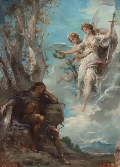 The Knight’s Dream av Henri Leopold Lévy