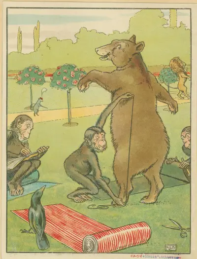 Björnen mäts av Leonard Leslie Brooke