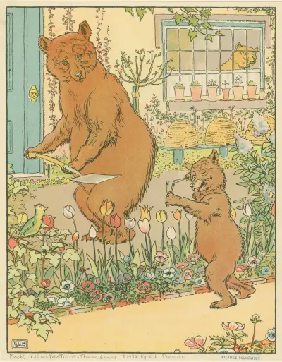 Pappa och björnungen av Leonard Leslie Brooke