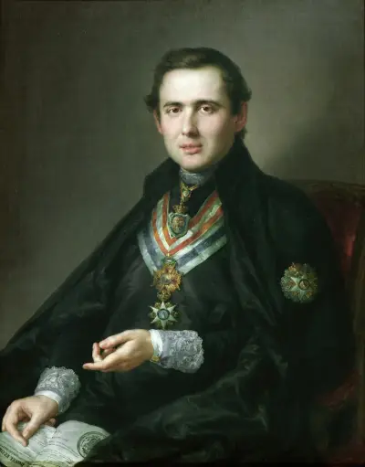 Juan Gutiérrez de León, Leon The Priest av Vicente López Portaña