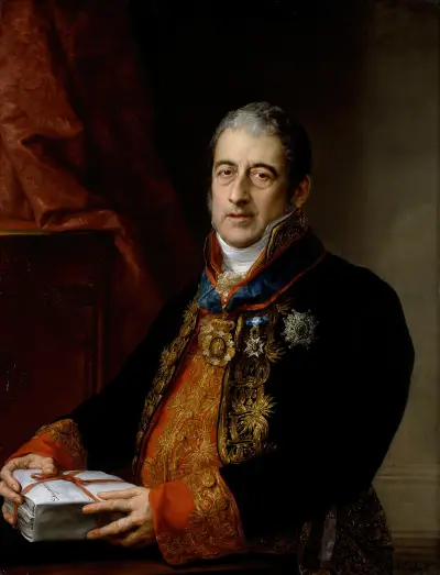Portrait Of Juan Miguel De Grijalba av Vicente López Portaña