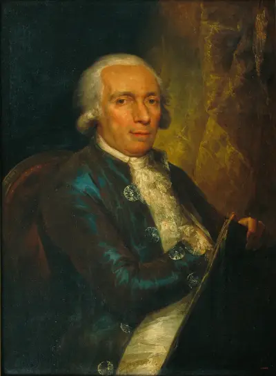 Portrait of the Engraver Pasqual Pere Moles, first director of the Escola de Llotja av Vicente López Portaña