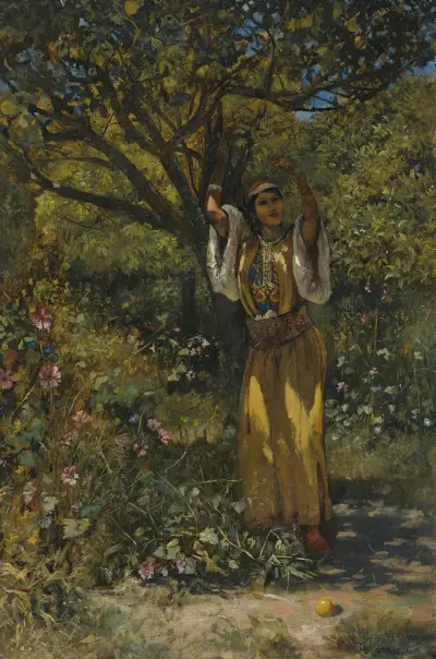 In the garden av Edwin Lord Weeks
