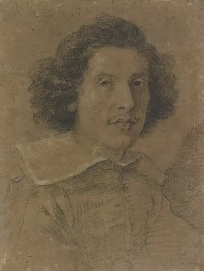 Männliches Porträt im Dreiviertelprofil nach rechts von Gian Lorenzo Bernini