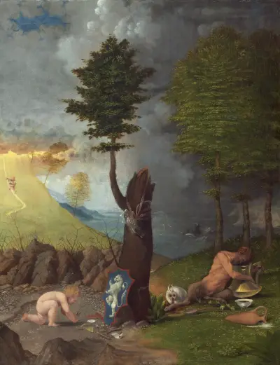 Allegory of Virtue and Vice av Lorenzo Lotto