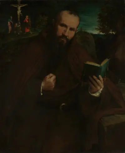 Brother Gregorio Belo of Vicenza av Lorenzo Lotto