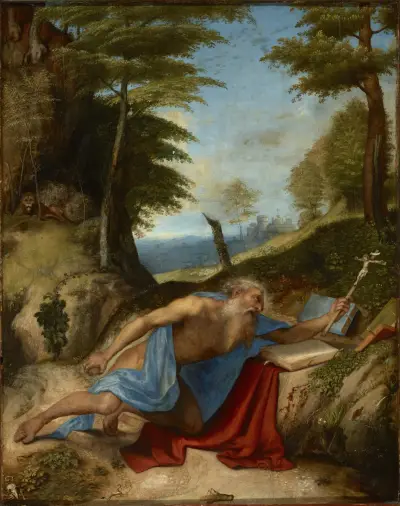 Saint Jerome Penitent av Lorenzo Lotto