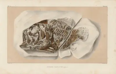 Recherches sur les poissons fossiles Pl.362 av Louis Agassiz