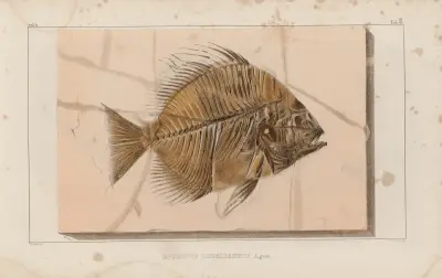Recherches sur les poissons fossiles Pl.391 av Louis Agassiz