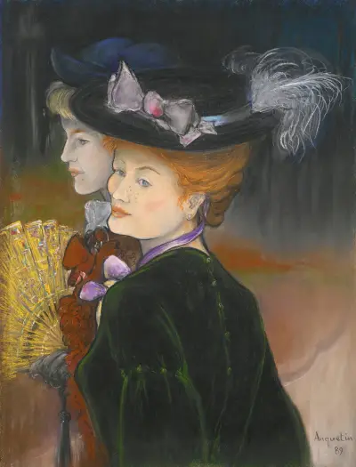 Deux Élégantes Aux Bois av Louis Anquetin