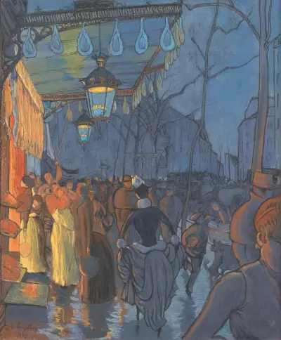 L’Avenue de Clichy av Louis Anquetin