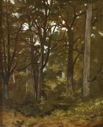 Skog i Fontainebleau av Antoine-Louis Barye