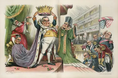 Coronation of the autocrat of protection av Louis Dalrymple