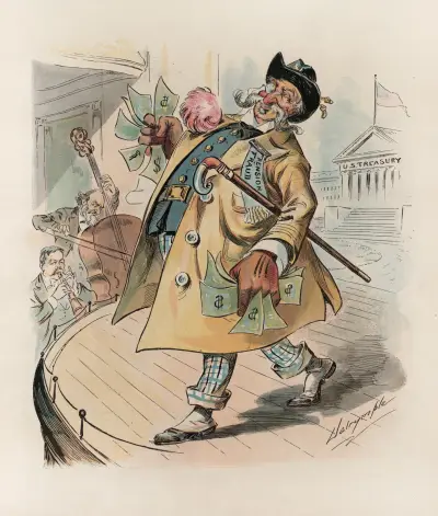 Ich bin der Mann, der Uncle Sams Bank gesprengt hat von Louis Dalrymple