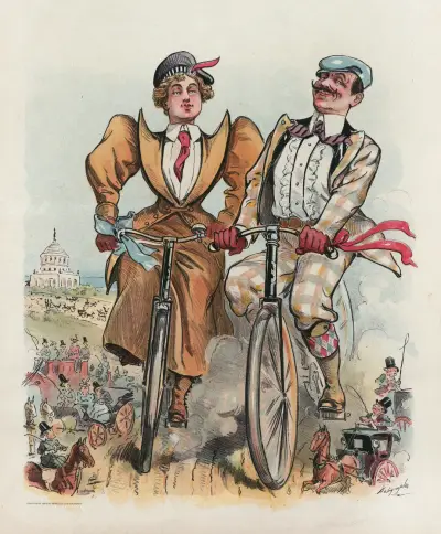 The biggest people on the road! von Louis Dalrymple