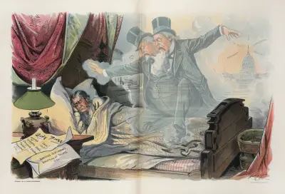 Der ewige Albtraum des Geschäftsmanns von Louis Dalrymple