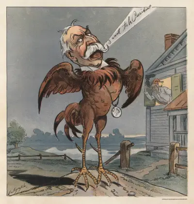 Der Hahn, der zu früh krähte von Louis Dalrymple