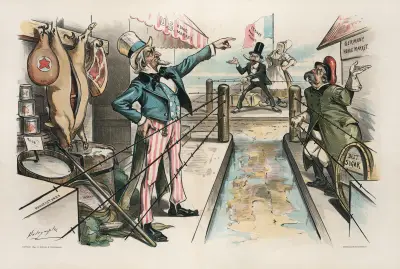 Das große alte Spiel von Wie du mir, so ich dir von Louis Dalrymple