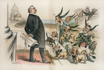 Die nationale Ehre und Kredit in guten Händen von Louis Dalrymple