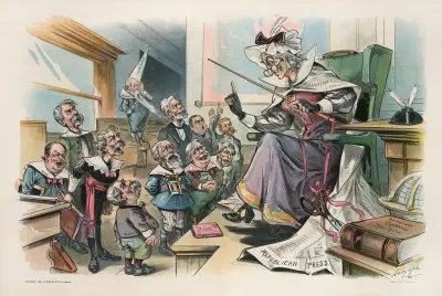 Die republikanische Lehrerin und ihre Schüler von Louis Dalrymple