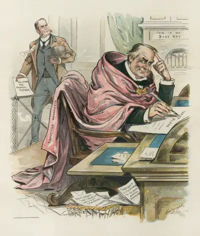 Ganz in seine Lieblingsidee vertieft von Louis Dalrymple