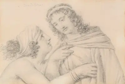Man and Woman av Jacques Louis David
