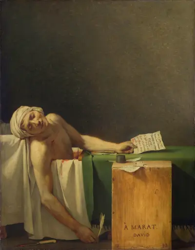 Marat Assassinated av Jacques Louis David