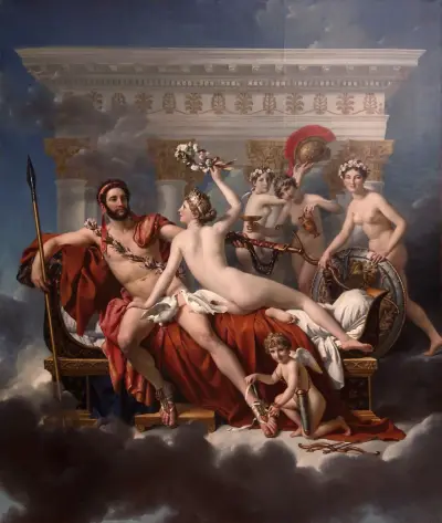 Mars Being Disarmed By Venus, Jacques Louis David