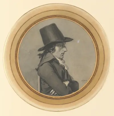 Porträtt av André-Antoine Bernard, kallad Bernard de Saintes av Jacques Louis David