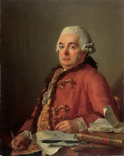 Portrait of Jacques-François Desmaisons av Jacques Louis David