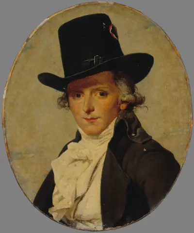 Portrait of Pierre Sériziat, David’s brother-in-law av Jacques Louis David
