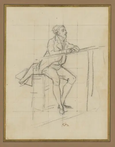 Sittande herre av Jacques Louis David