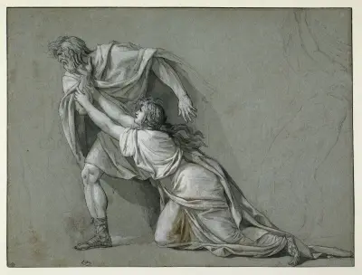 Marcus Attilius Regulus avfärd till Kartago av Jacques Louis David
