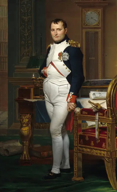 Kejsar Napoleon i sitt arbetsrum på Tuilerierna av Jacques Louis David
