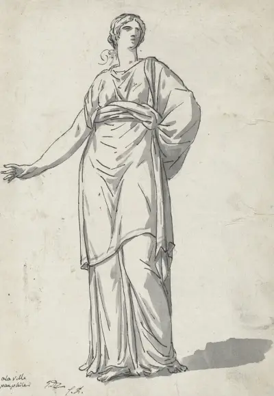Kvinna från Villa Pamphili av Jacques Louis David