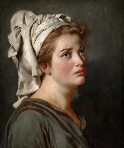 Young Woman with a Turban, 1780 – nr 2 av Jacques Louis David