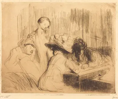 Skok do vody na Montmartru, Jean-Louis Forain