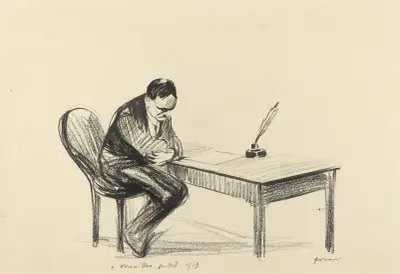 I Versailles juli 1919 II av Jean-Louis Forain