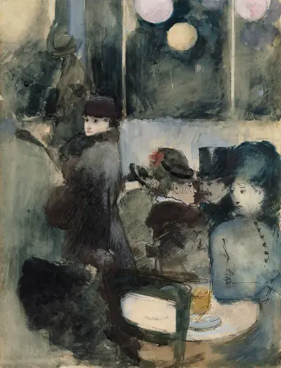 På kaféet av Jean-Louis Forain