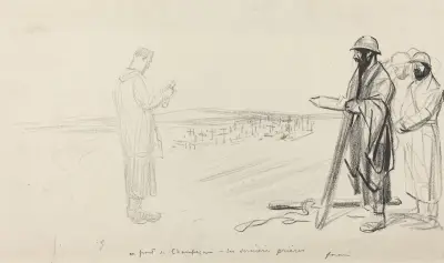 Vid Champagnefronten – De sista bönerna av Jean-Louis Forain