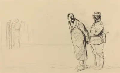 Au front de Vincennes. Bolo pacha av Jean-Louis Forain