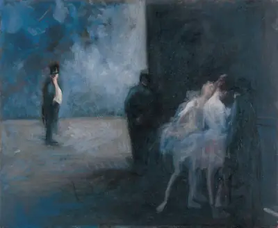 Backstage―Symphony in Blue av Jean-Louis Forain