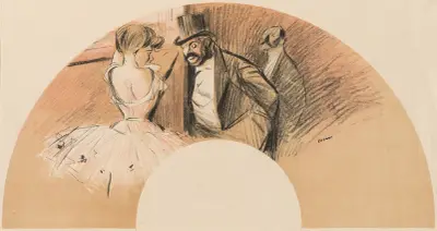Bal Gavarni Fan av Jean-Louis Forain
