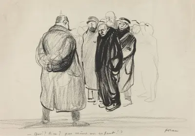 Bredouilles. Ett zeppelinfartygs besättning av Jean-Louis Forain