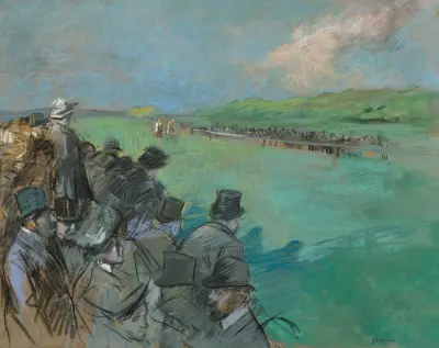 Kapplöpningsfältet av Jean-Louis Forain