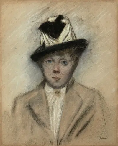 Femme au chapeau av Jean-Louis Forain